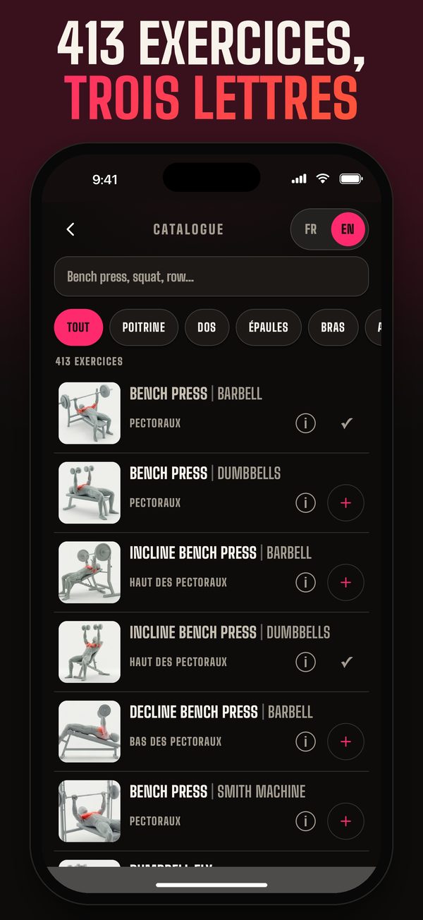 413 exercices, trois lettres